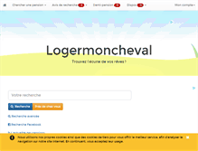 Tablet Screenshot of logermoncheval.com